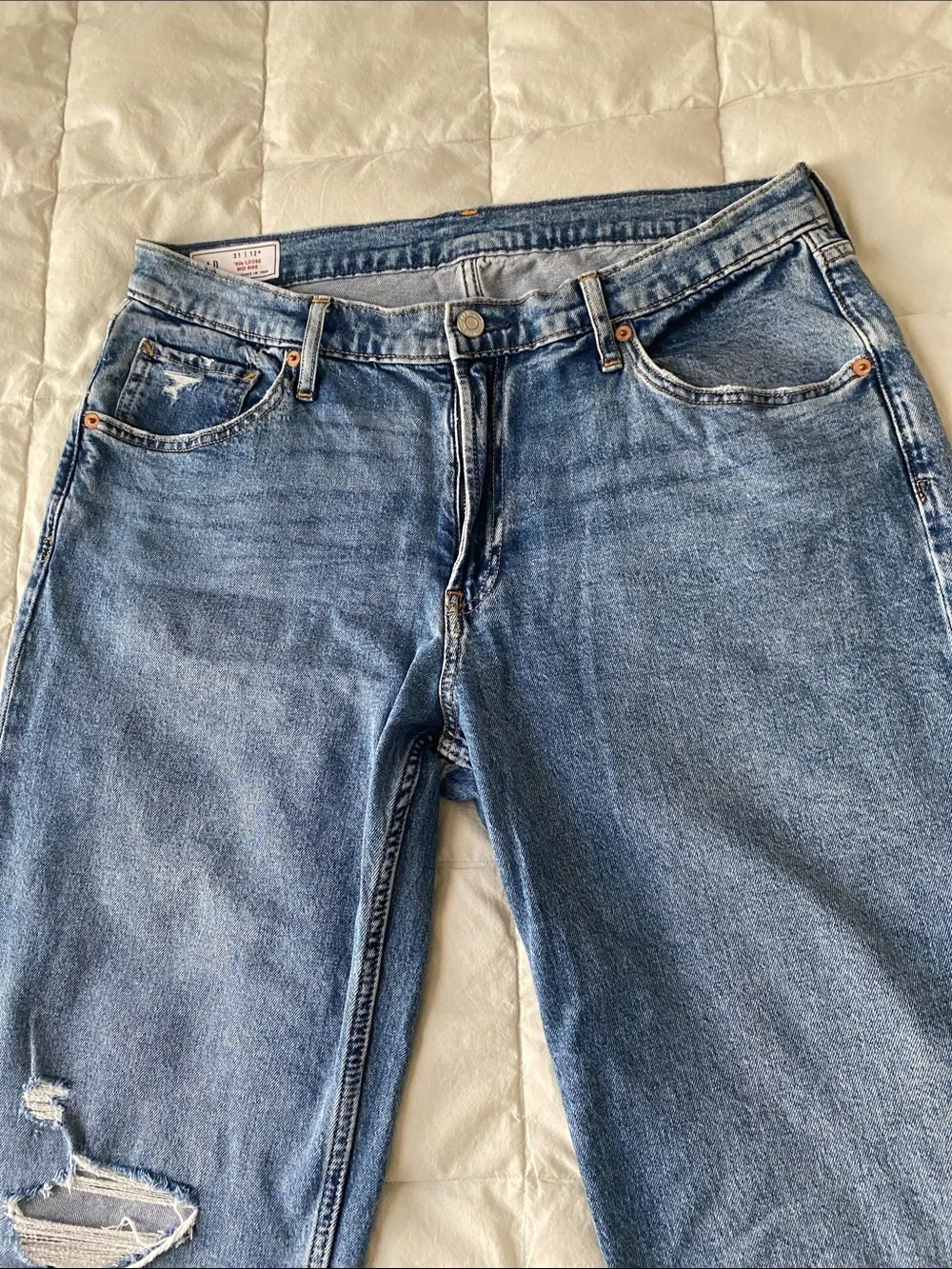 GAP Light Blue Denim '90s Loose Mid Rise Jeans
